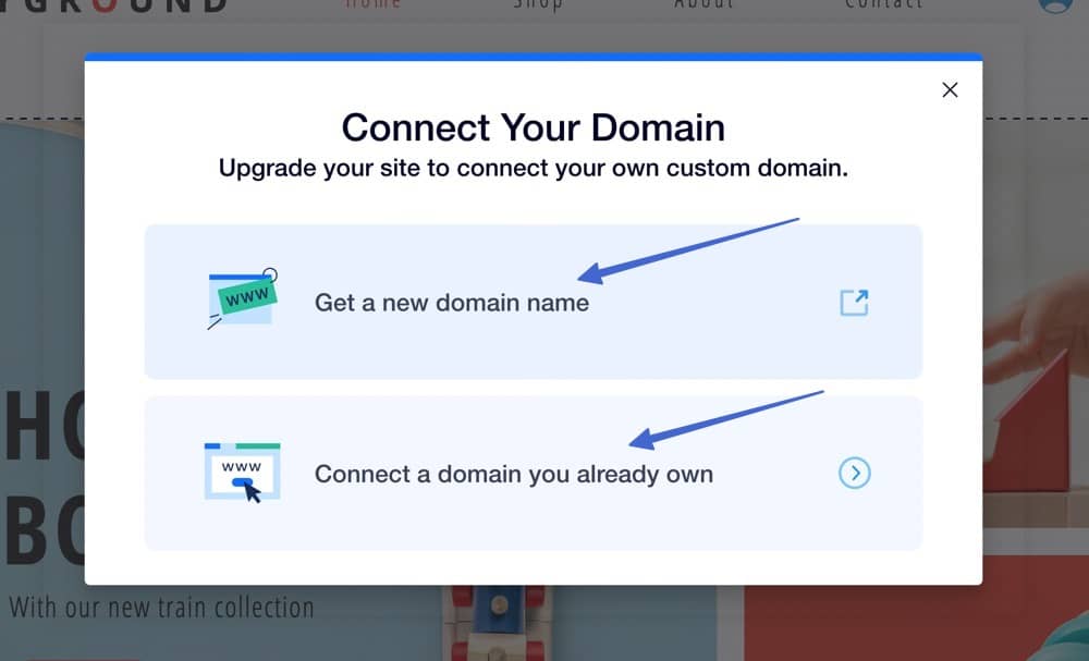 get a Wix domain