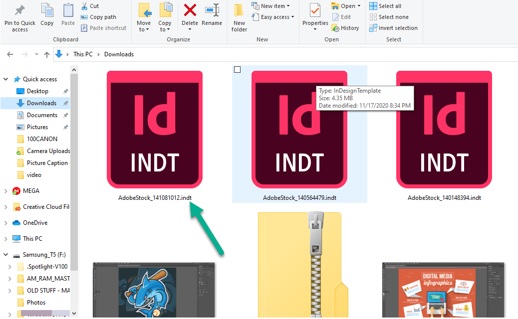 indesign file