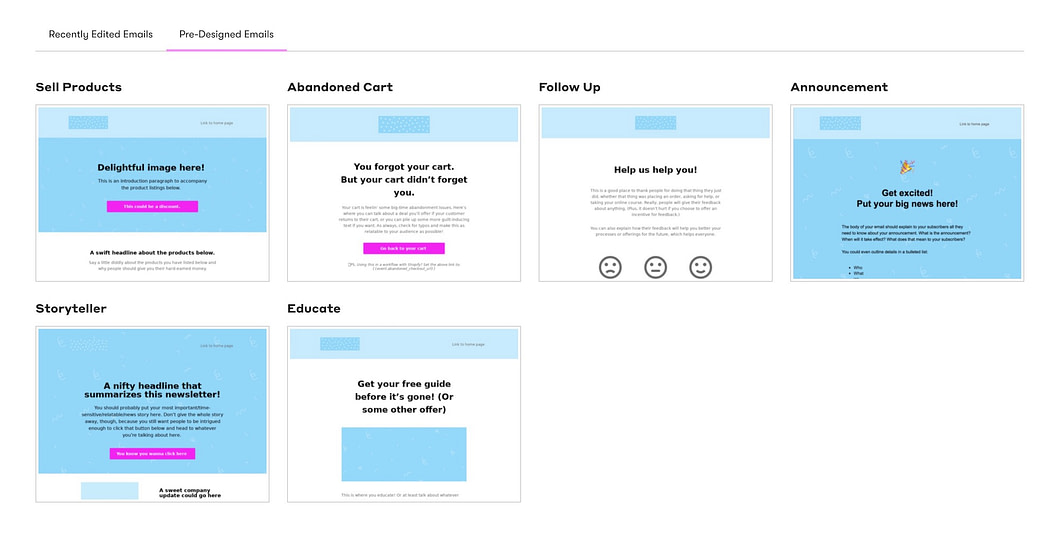 drip email templates