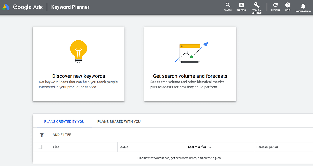 Google Keyword Planner es una herramienta útil para encontrar términos de búsqueda relevantes para su estrategia de marketing de afiliación.