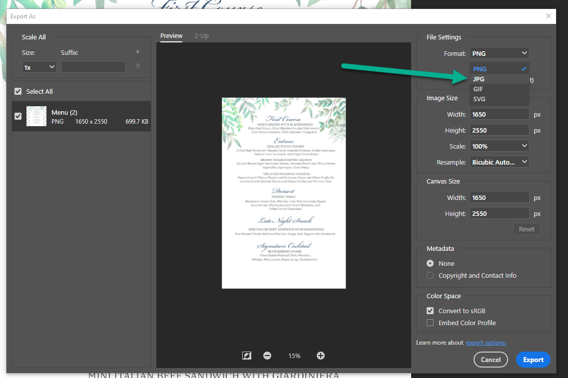 PS export - Photoshop vs Illustrator vs InDesign