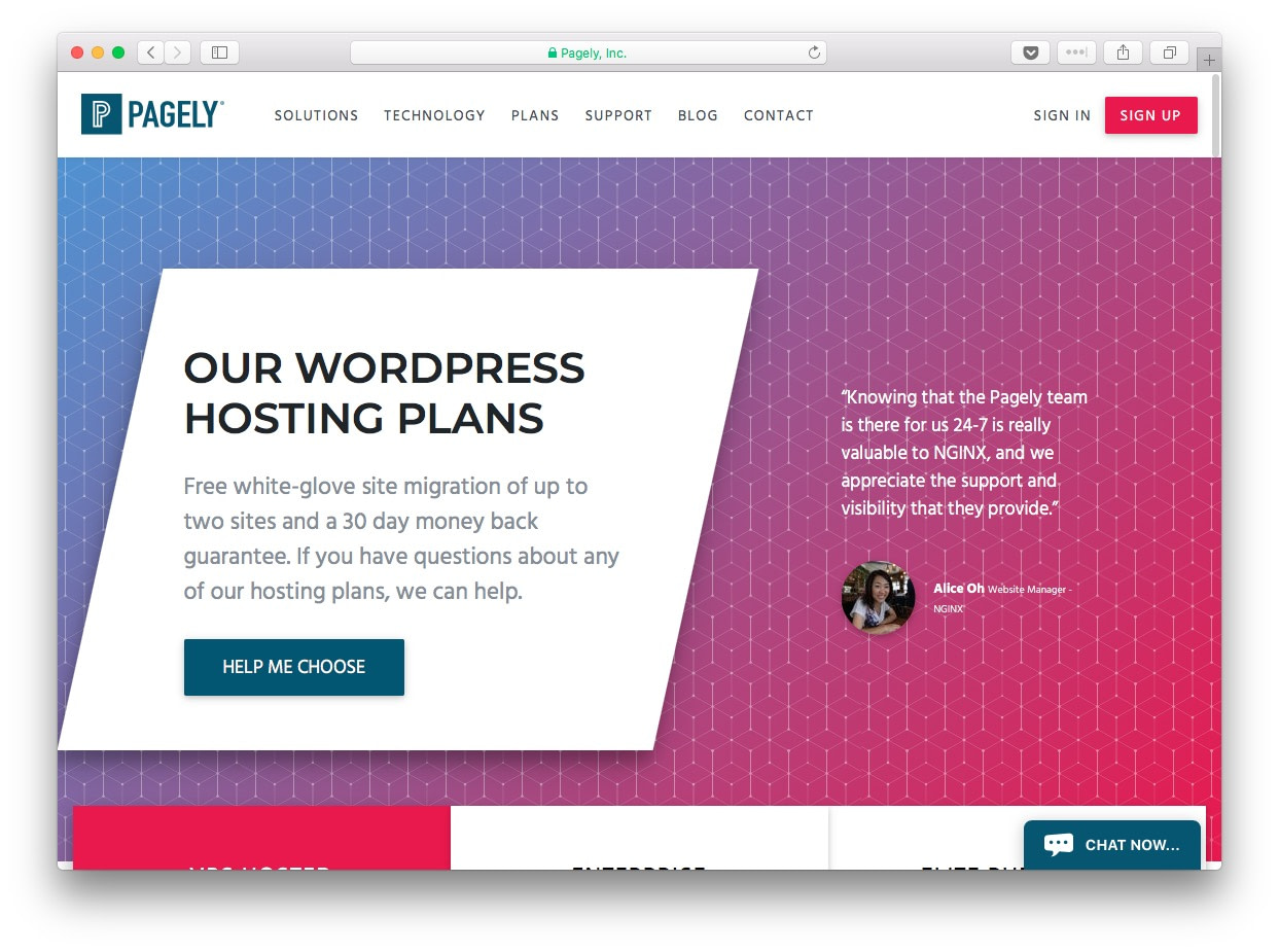 Fastest WordPress hosting: pagely
