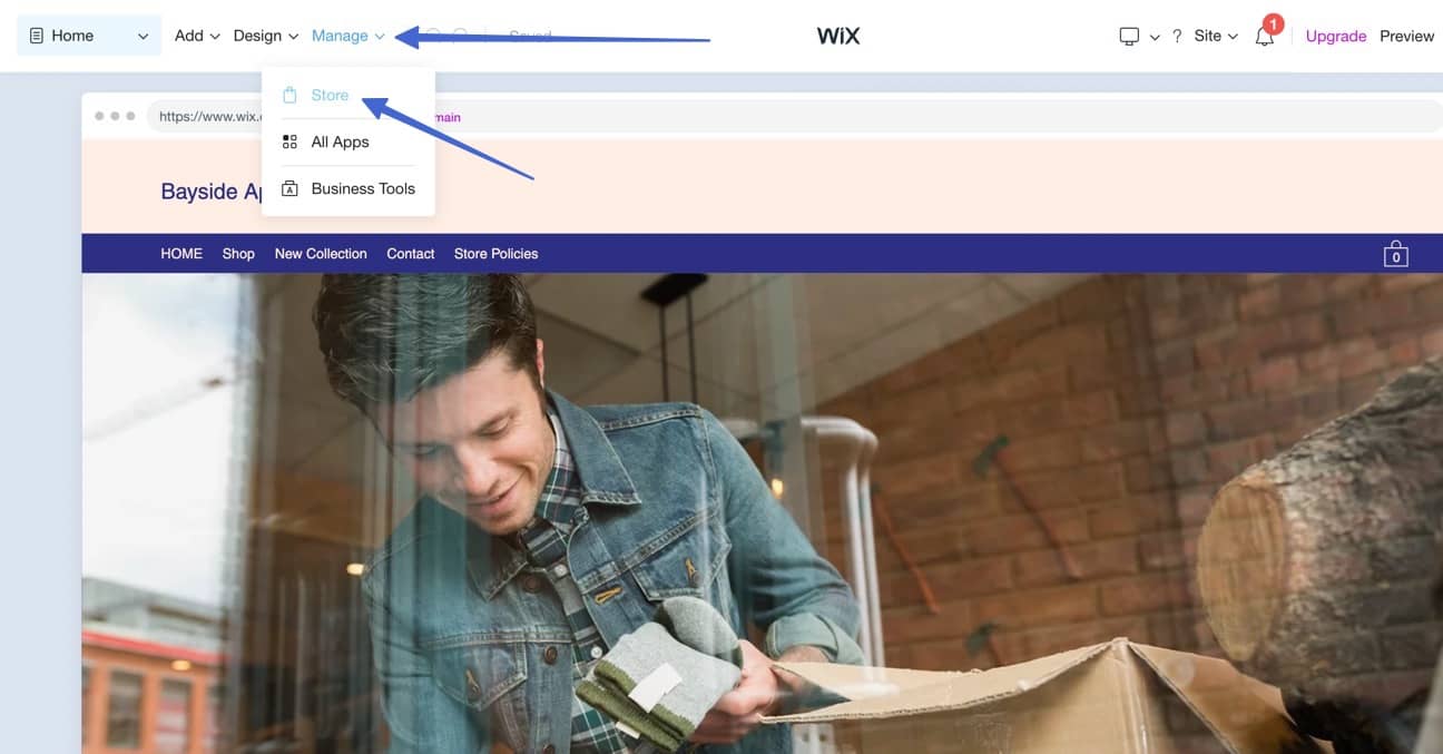 store on wix