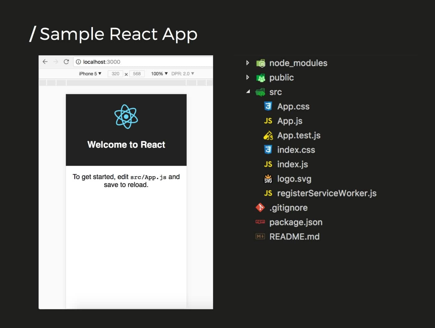 sample react app