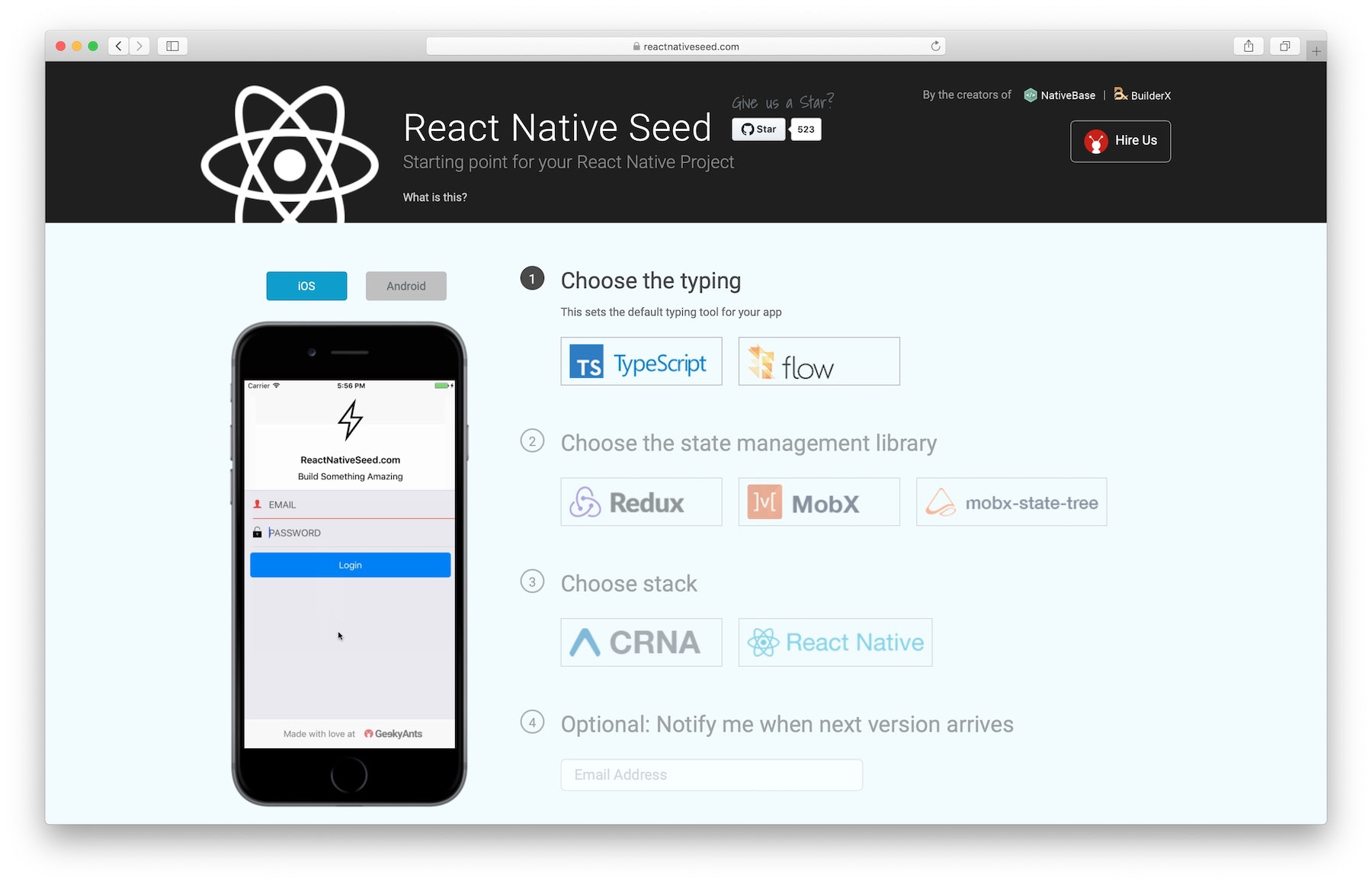 React Native Seed