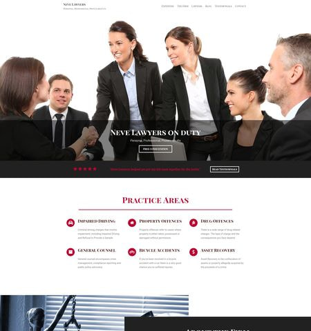 Best free WordPress themes: neve lawyers