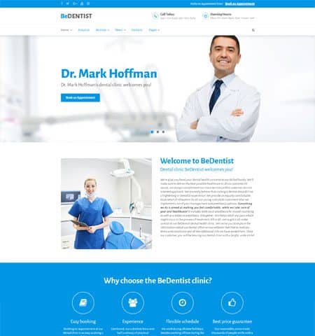 BeDentist Medical WordPress Theme