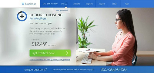 Program partnerski czyli jak zarabiać na blogu 28 Bluehost