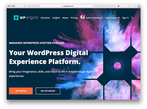 Fastest WordPress hosting: WP Engine