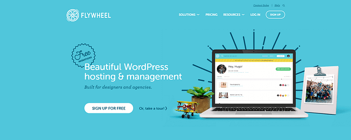 Flywheel WordPress hosting.