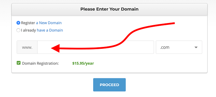 SiteGround alanı