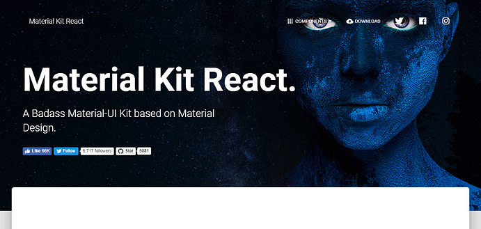 React UI component libraries: Material Kit React