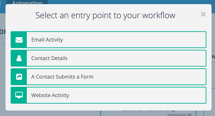 sendinblue entry points