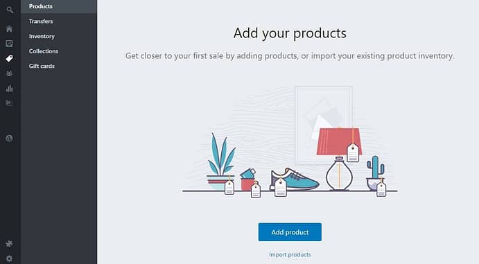 shopify product add