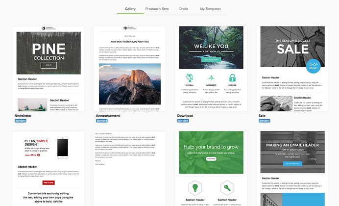 Infusionsoft templates