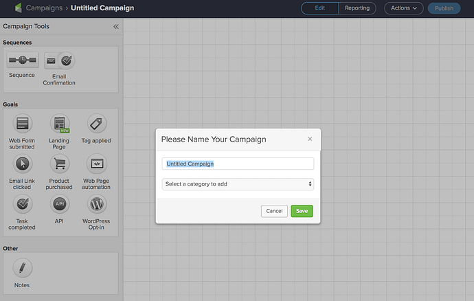 Infusionsoft builder