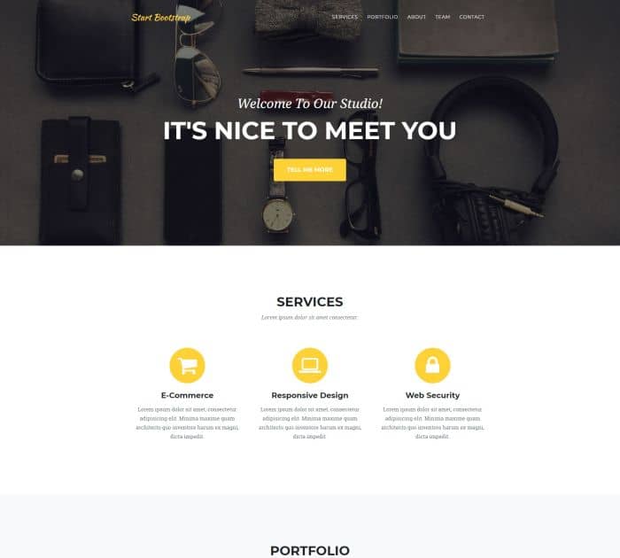 Best Bootstrap 4 templates: Agency