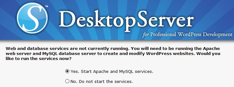 Using DesktopServer.