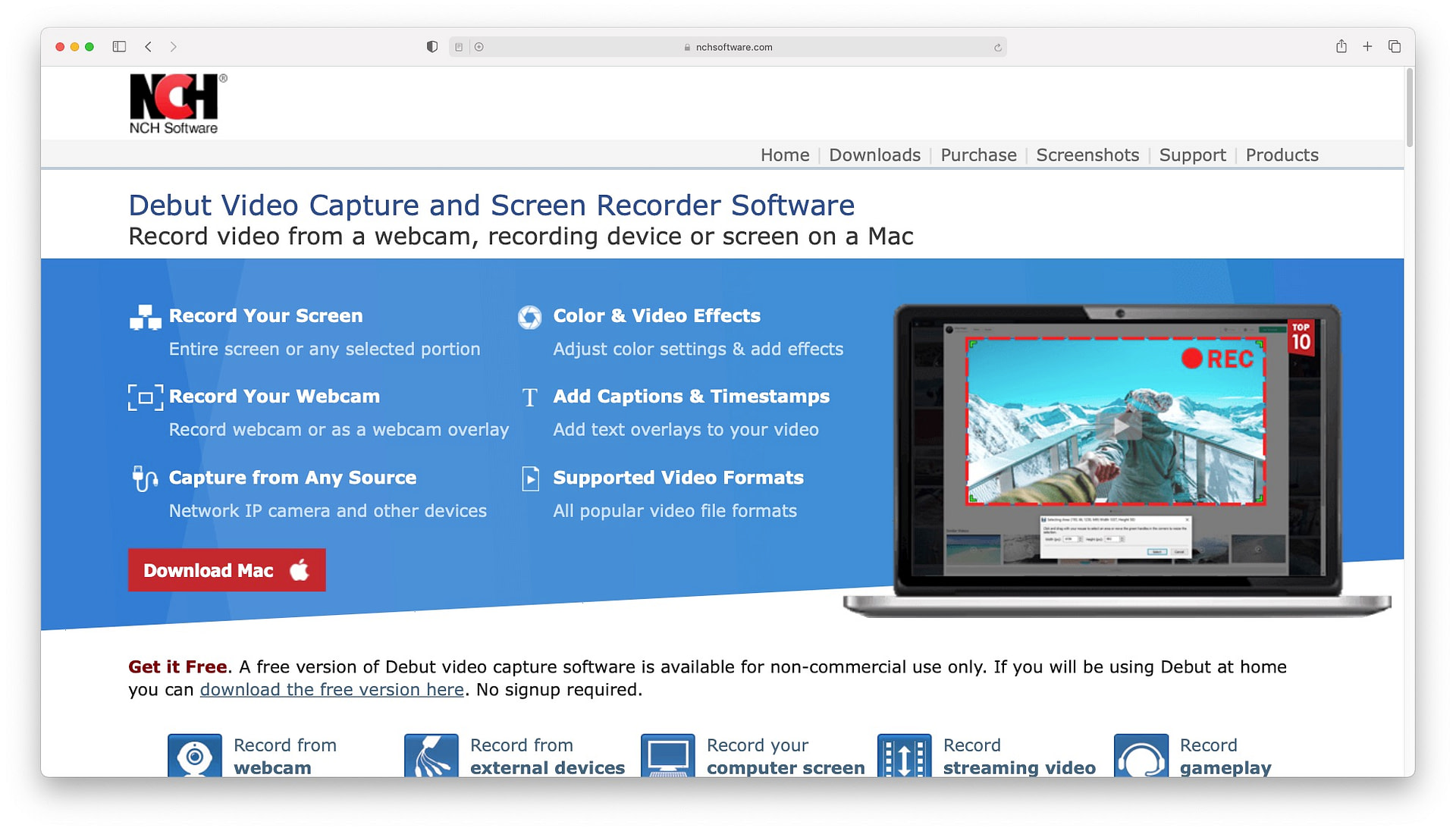 mac video capture software free
