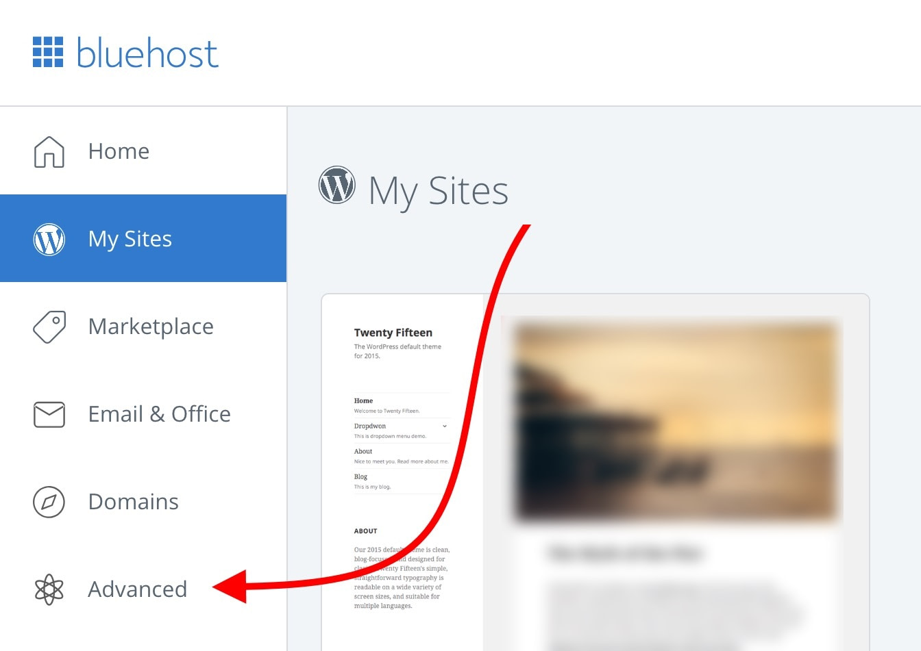 Bluehost cpanel