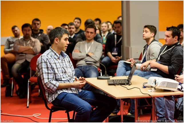 Me at WordCamp Belgrade