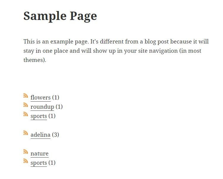 category poage demo