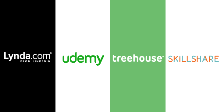 Udemy vs Lynda vs Treehouse vs Skillshare