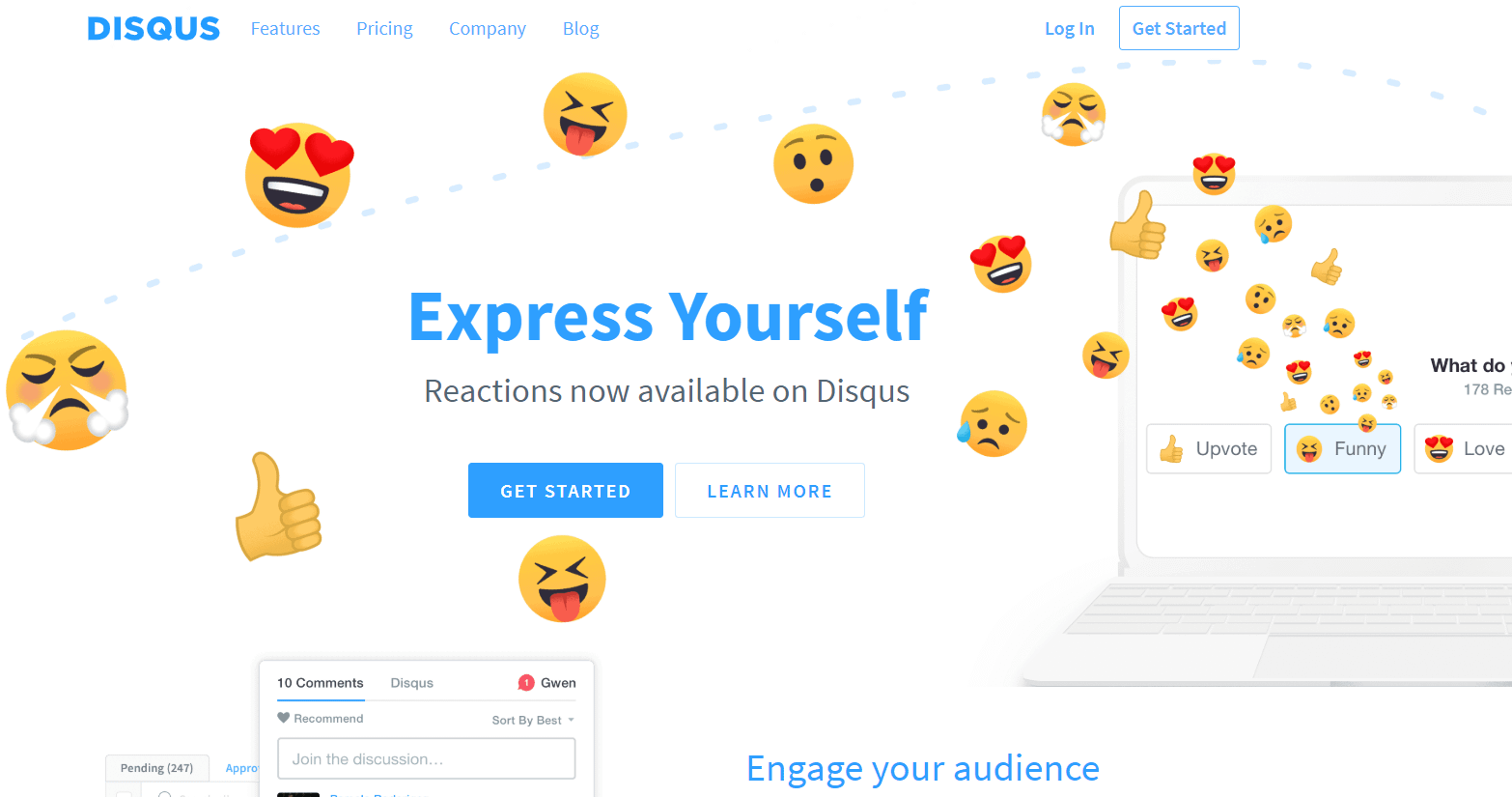 Disqus Comments Homepage