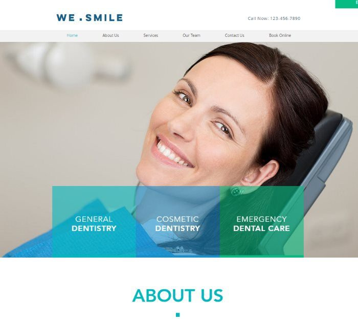 Wix templates: Dentist