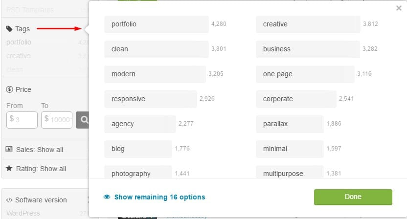 Search by TAG
