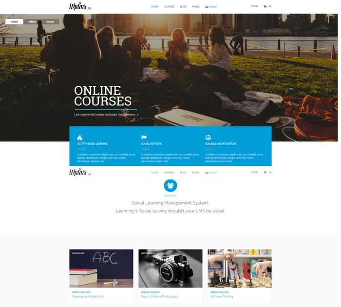 Best education WordPress themes: WPLMS