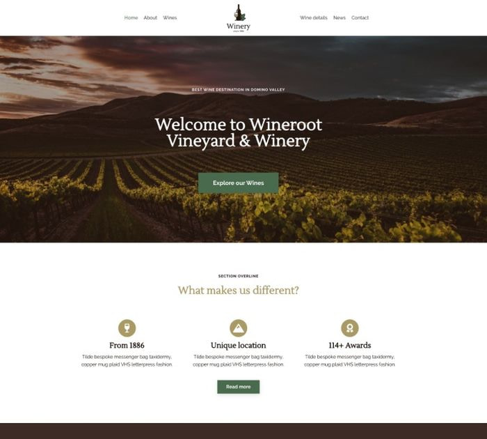neve winery wine shop