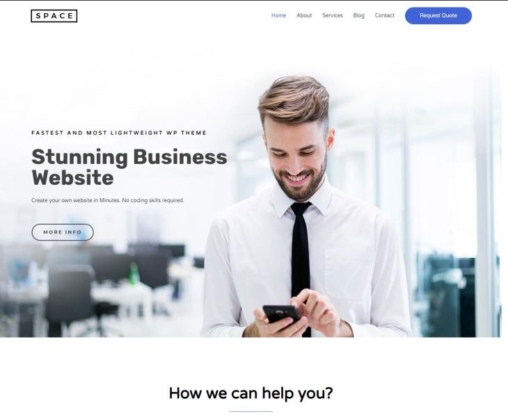 SEO friendly WordPress themes: Astra