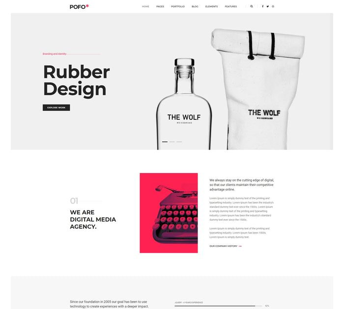 SEO friendly WordPress themes: Pofo