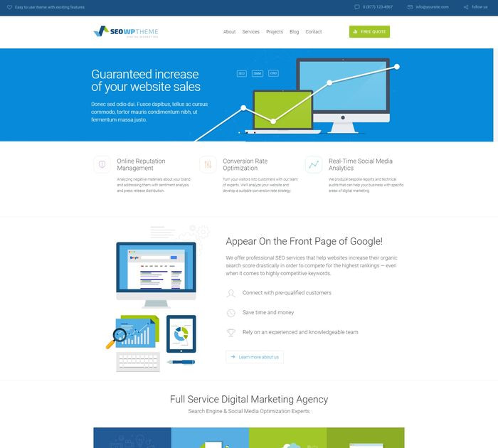 SEO friendly WordPress themes: SEO WP