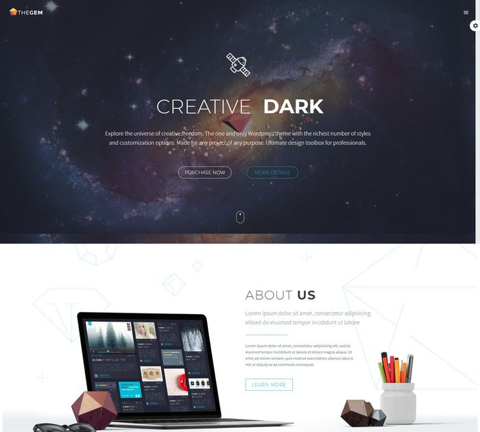 SEO friendly WordPress themes: TheGem