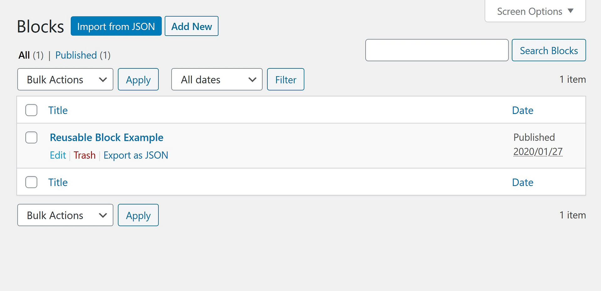 Edit WordPress reusable blocks