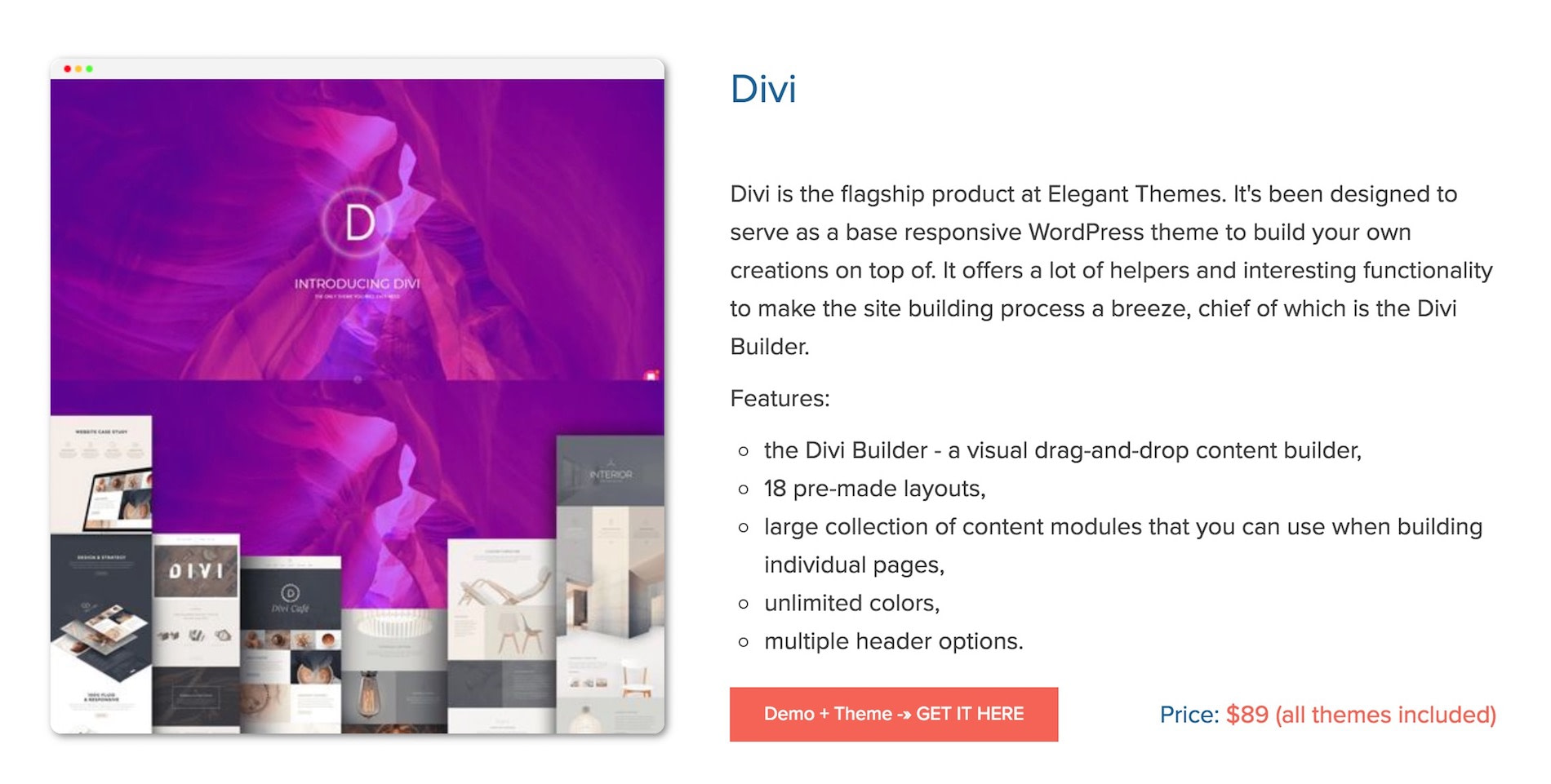 divi block