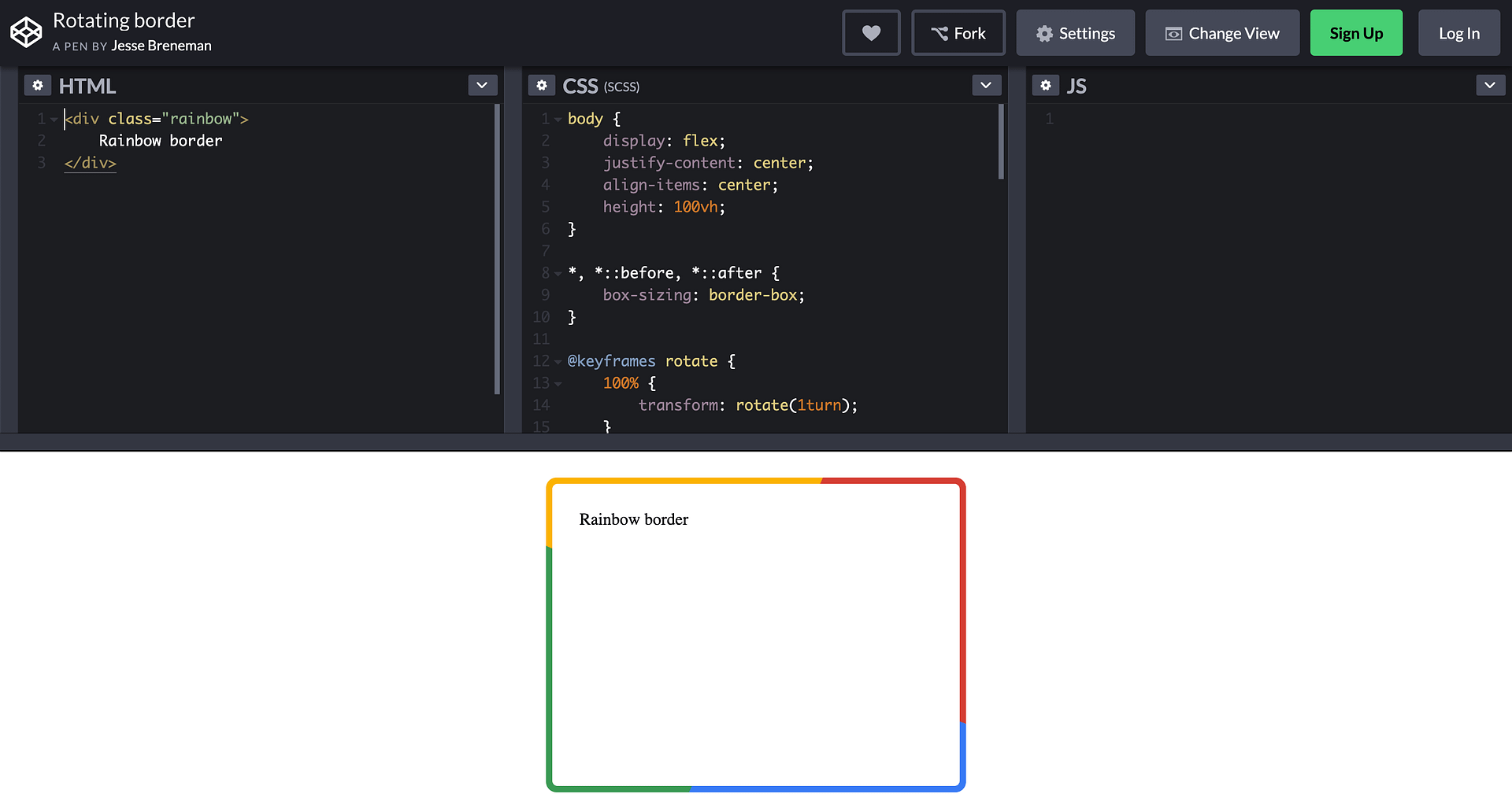 CodePen Demo