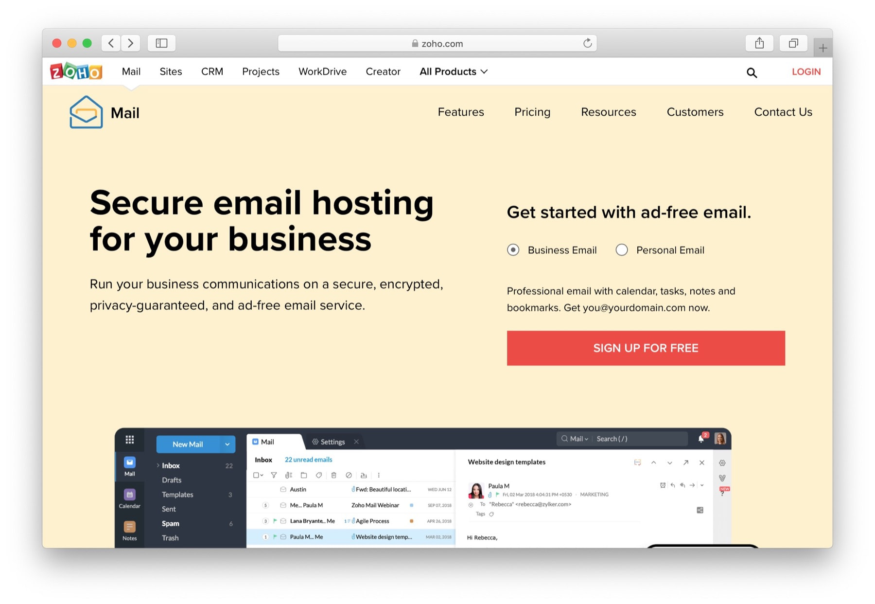 best domain email hosting for mac