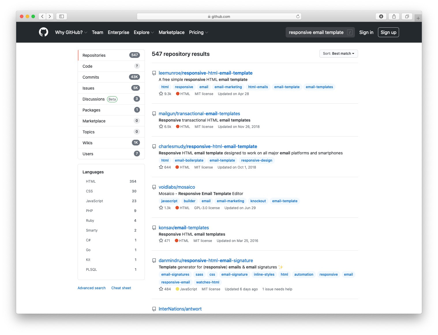 github