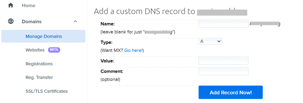 Setting up a professional email address and adding DNS records