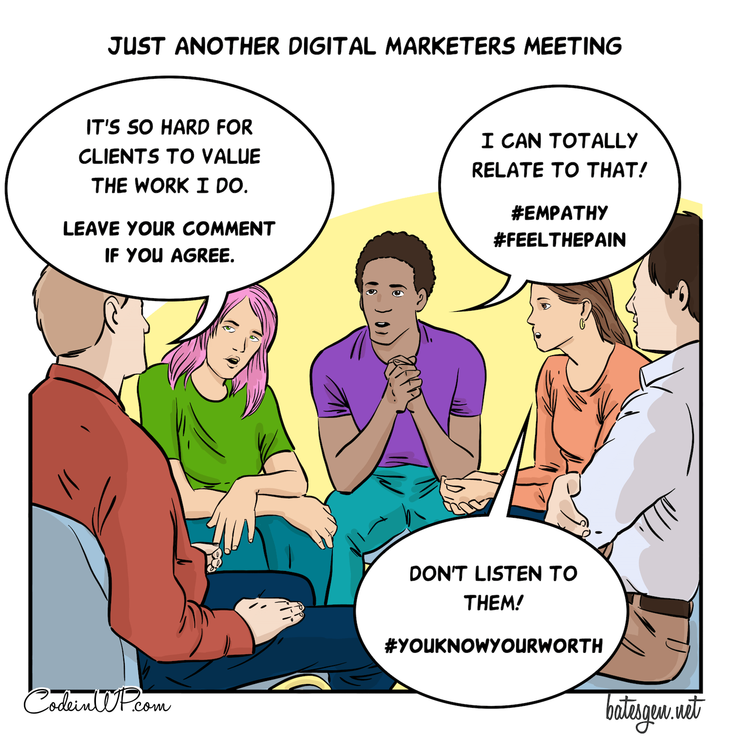 Digital marketers expressing support in their own way