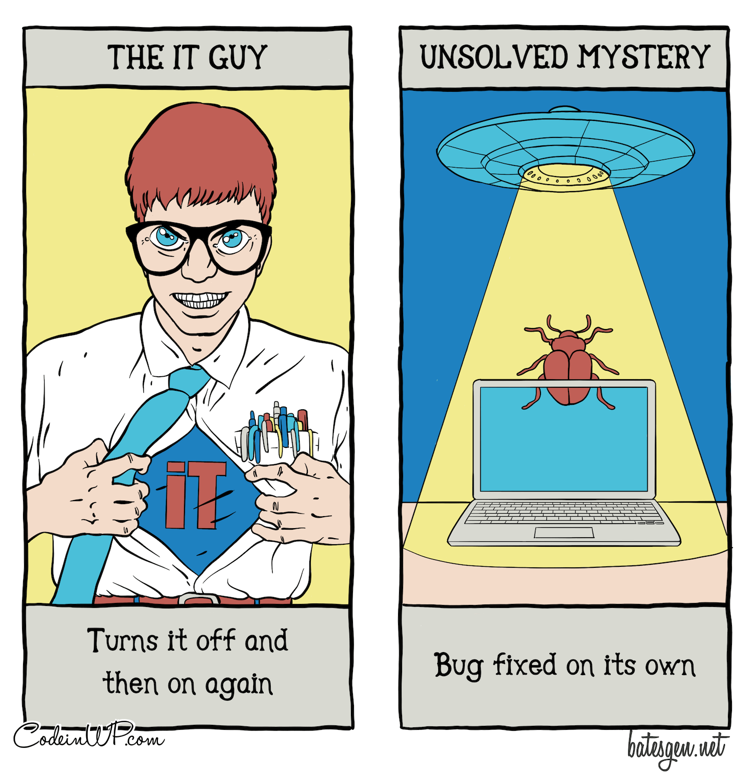 Tarot of the internet looking at IT support heroes and dumb luck