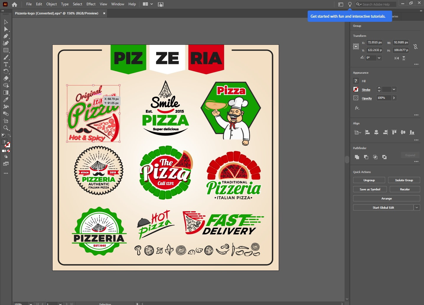 logos in illustrator