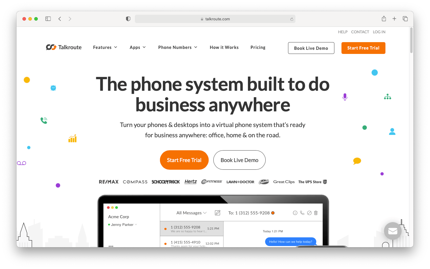 Talkroute virtual phone system