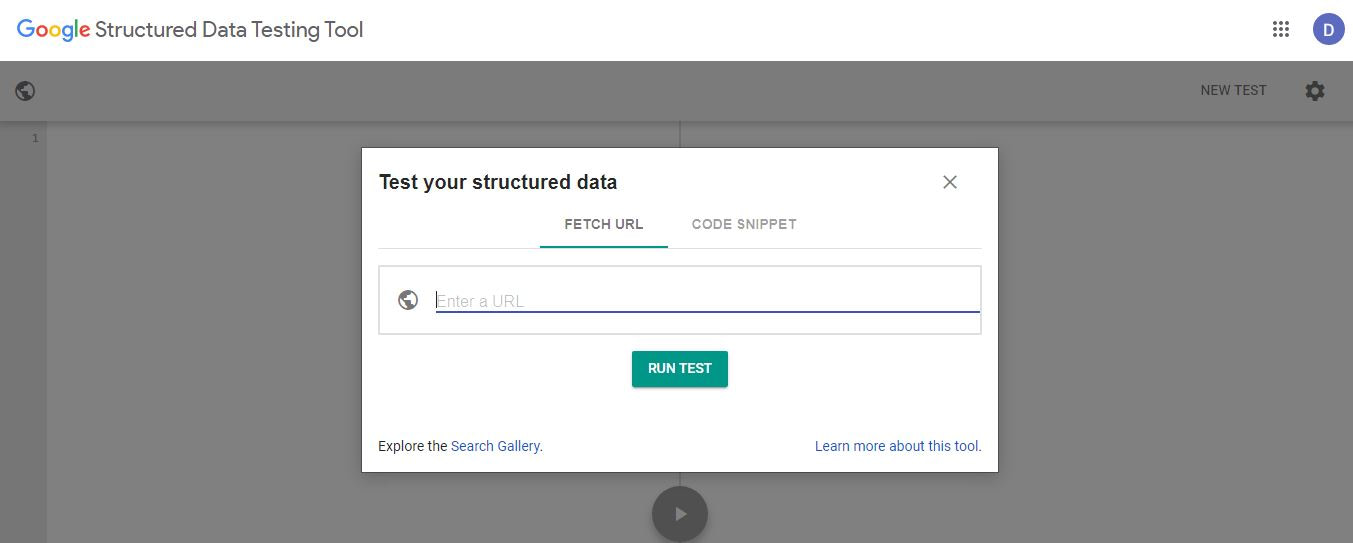 Google Structured Data Testing Tool