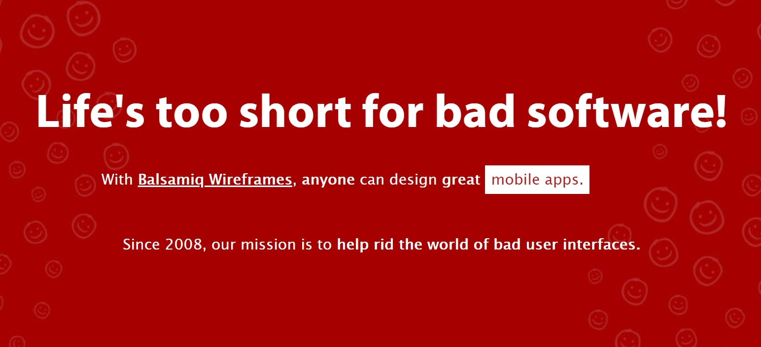 Balsamiq homepage