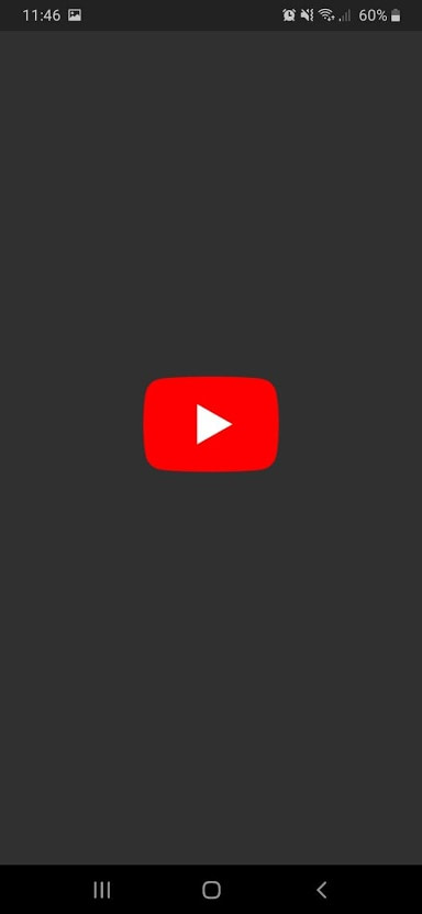 YouTube splash screen