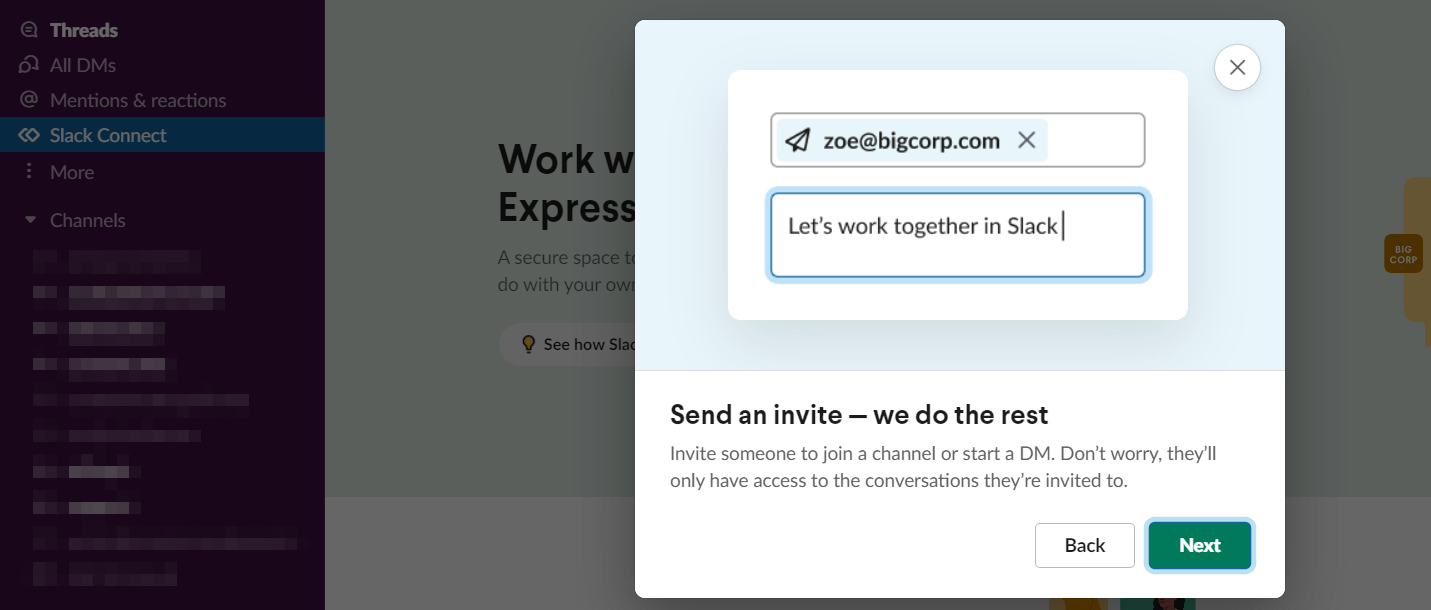 Using Slack Connect